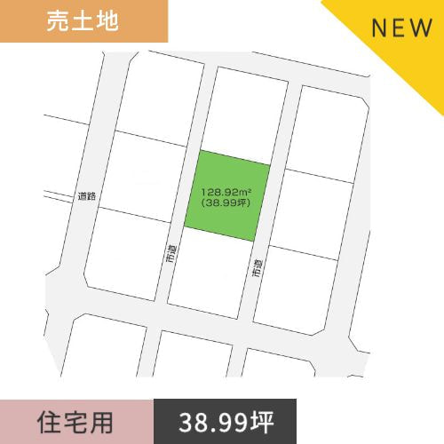 売土地 裾野市茶畑128.92㎡(38.99坪)